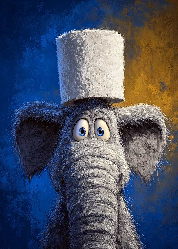 Horton the Elephant with a Hat