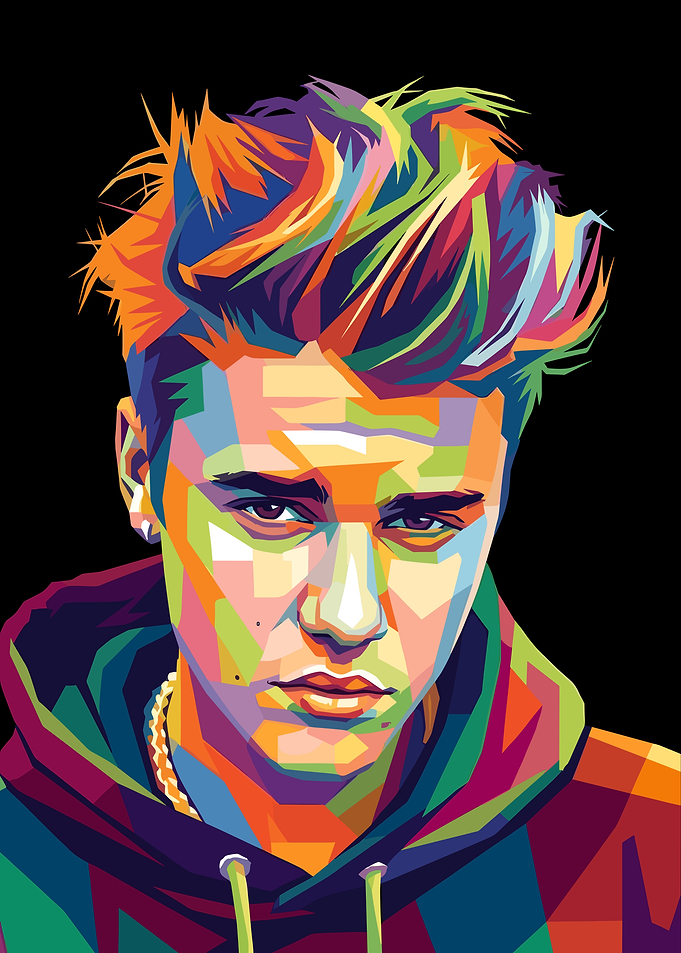Justin Bieber Pop Art Portrait