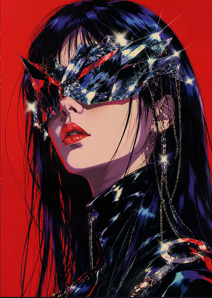 Retro Anime Cyberpunk woman