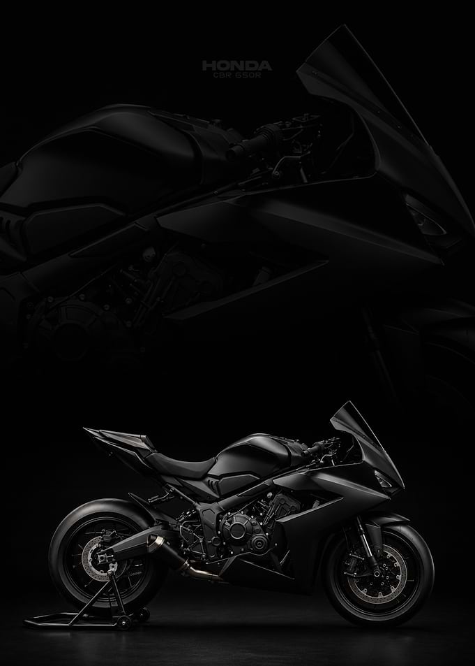 Black Honda CBR 650R Motorcycle