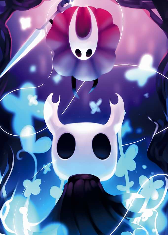 Hollow Knight Characters in Magical Forest