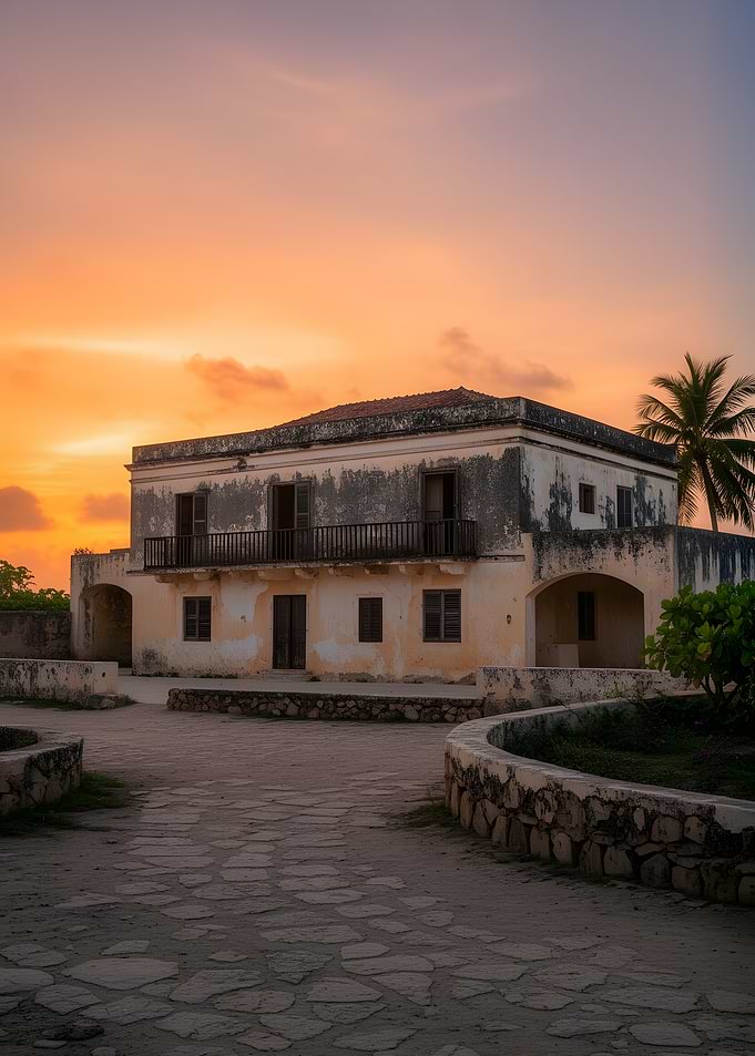 Old House at Sunset