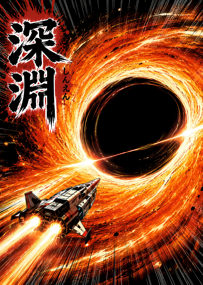 Spaceship near a black hole
