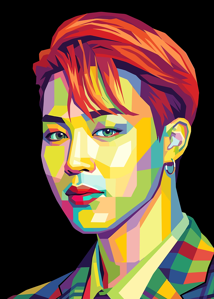 Jimin Pop Art Portrait