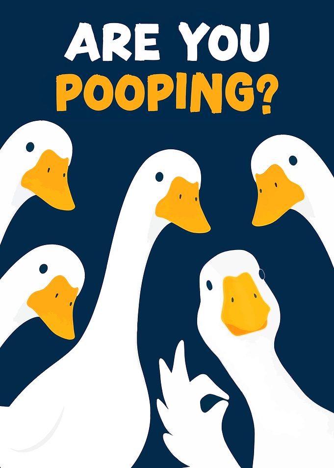 Goose Gang Asks 'Are You Pooping?'