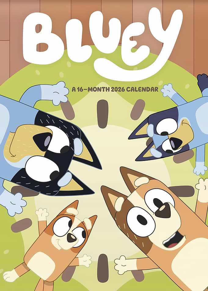 Bluey 16-Month 2026 Calendar Cover