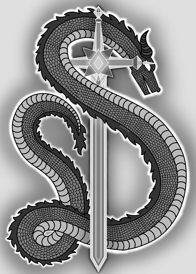 Dragon Wrapped Around a Sword