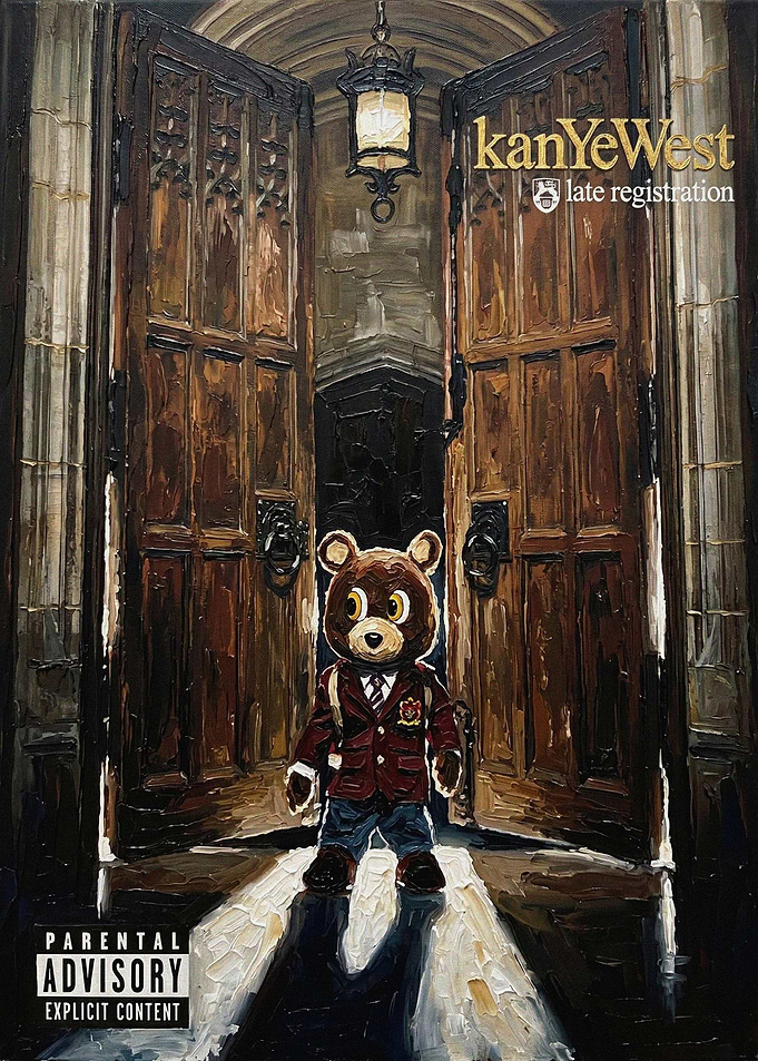 Kanye West Late Registration Album Cover
