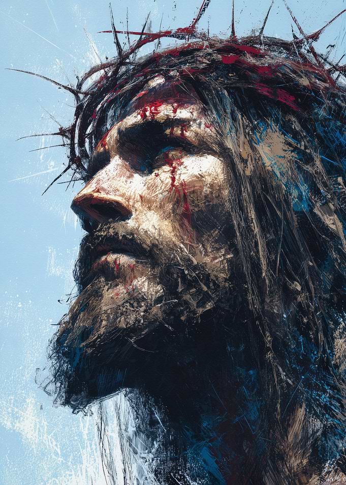 Jesus Christ Abstract Art