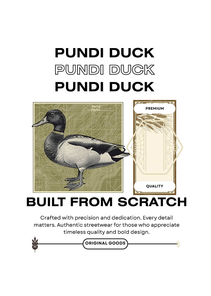 Pundi Duck Streetwear Graphic
