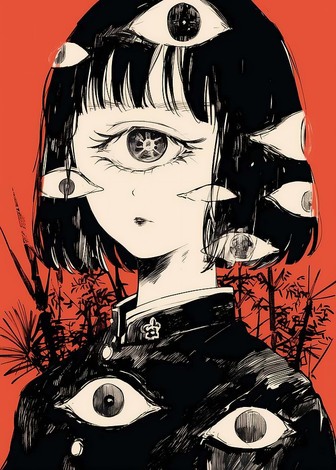 Girl with Multiple Eyes