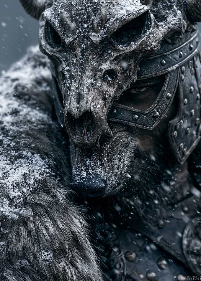 Viking Warrior in Snow
