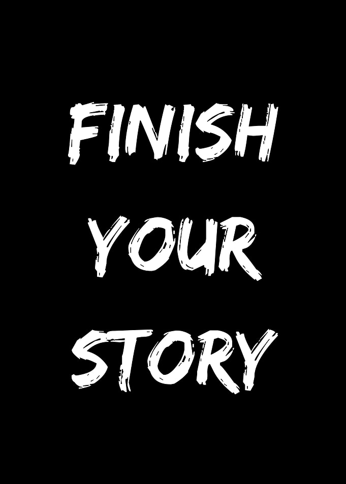 Finish Your Story Text Art