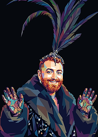 Sam Smith Pop Art Portrait