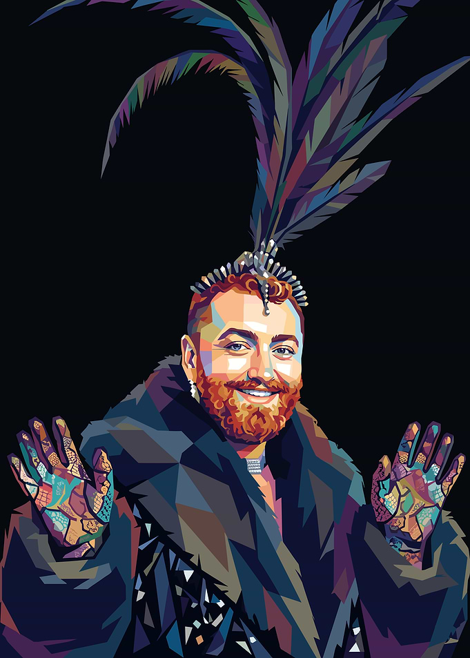 Sam Smith Pop Art Portrait