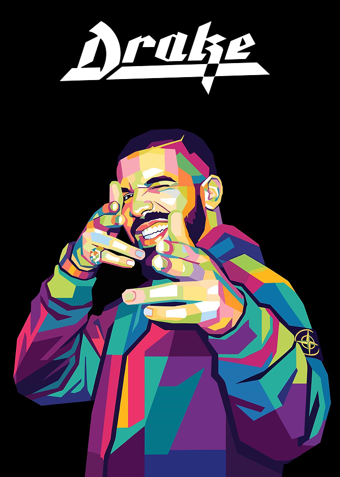 Drake Pop Art Portrait