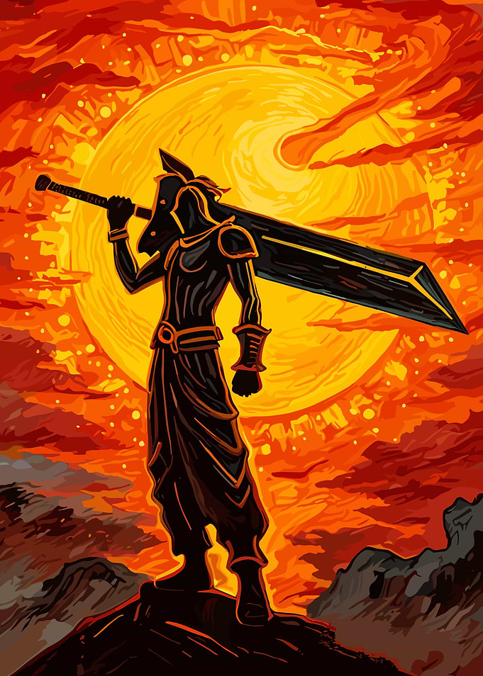 Warrior with Giant Sword