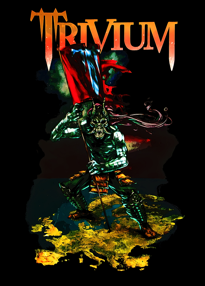 Trivium Band Logo with Warrior
