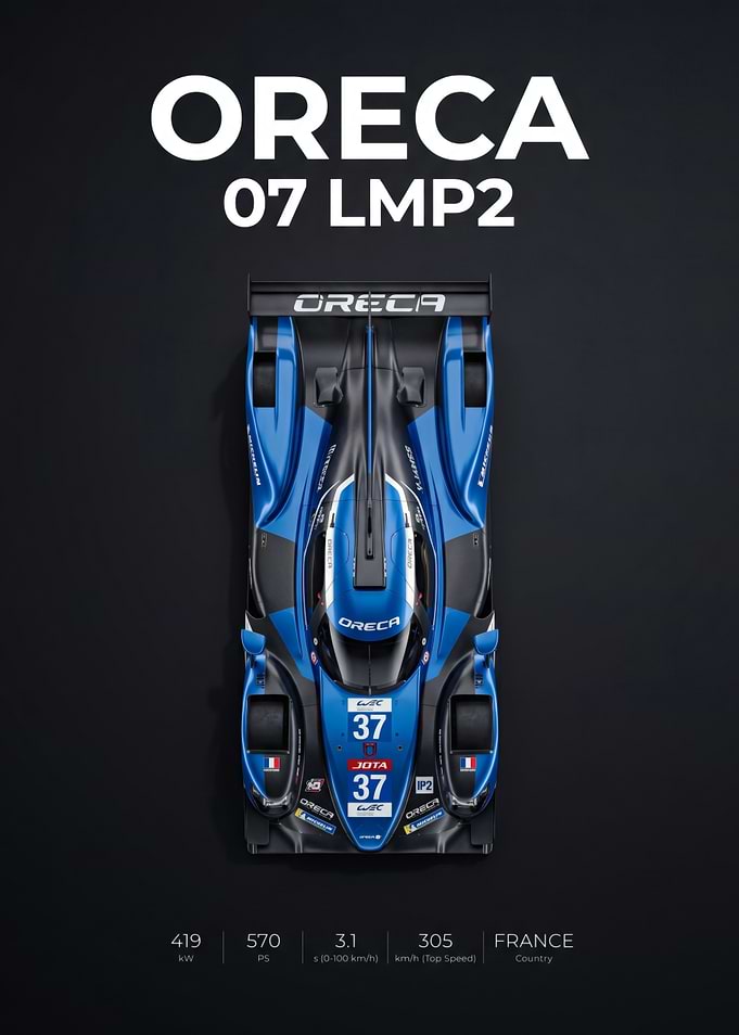 Oreca 07 LMP2 Race Car