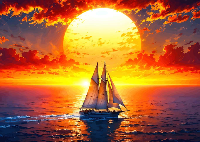 Sailboat at Sunset