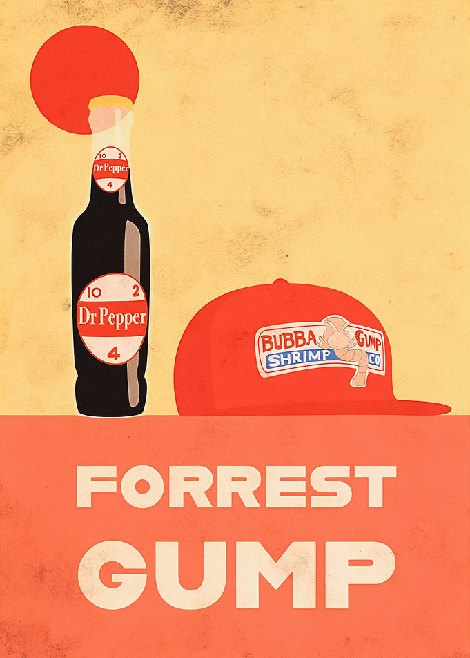 Forrest Gump Dr Pepper and Bubba Gump Hat