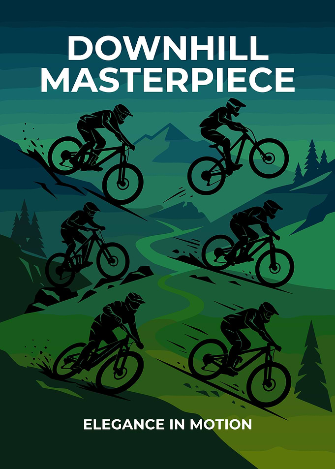 Downhill Mountain Biking Masterpiece