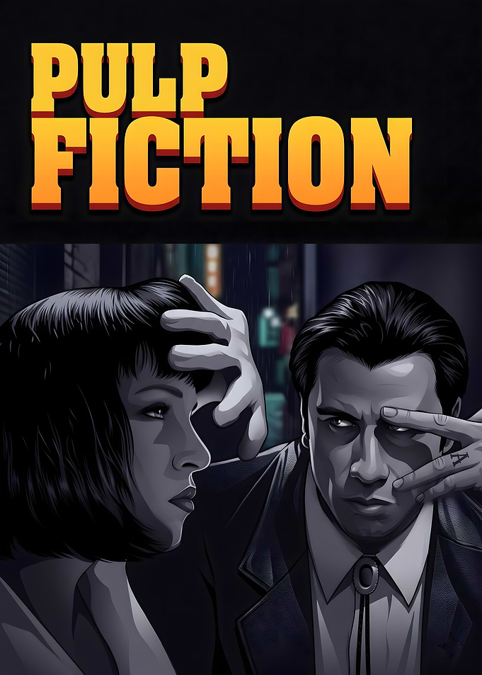 Pulp Fiction Movie Poster Art