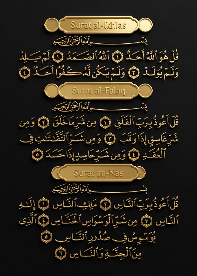 Islamic Surahs Text Art