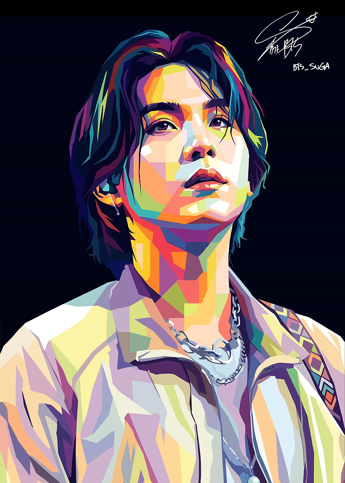 Suga Pop Art Portrait