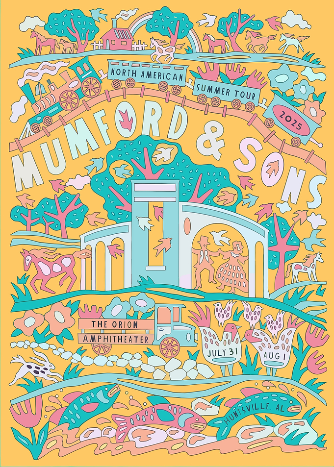 Mumford & Sons Summer Tour Poster