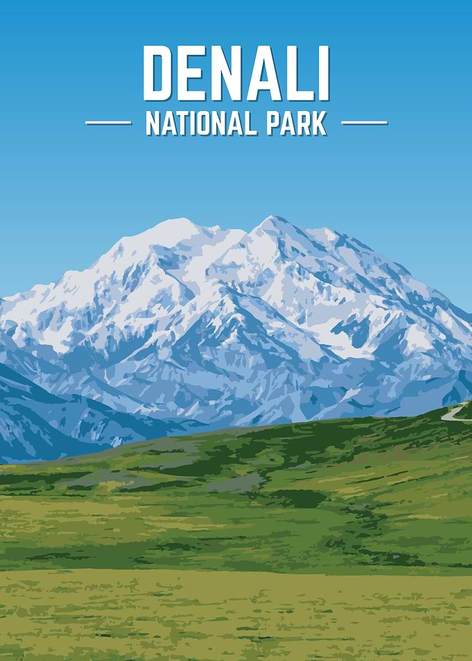 Denali National Park Poster