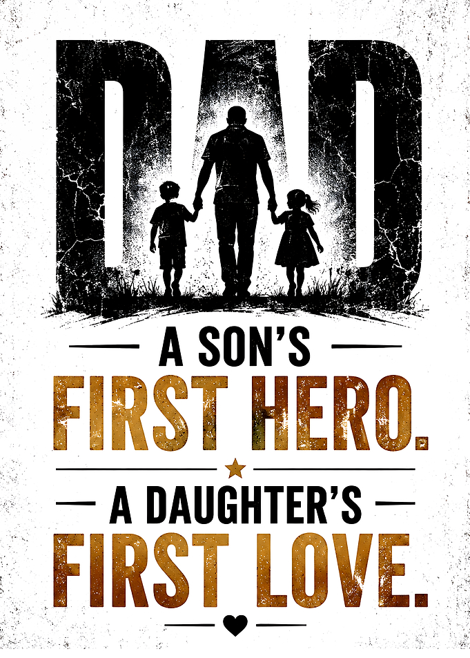Dad First Hero First Love