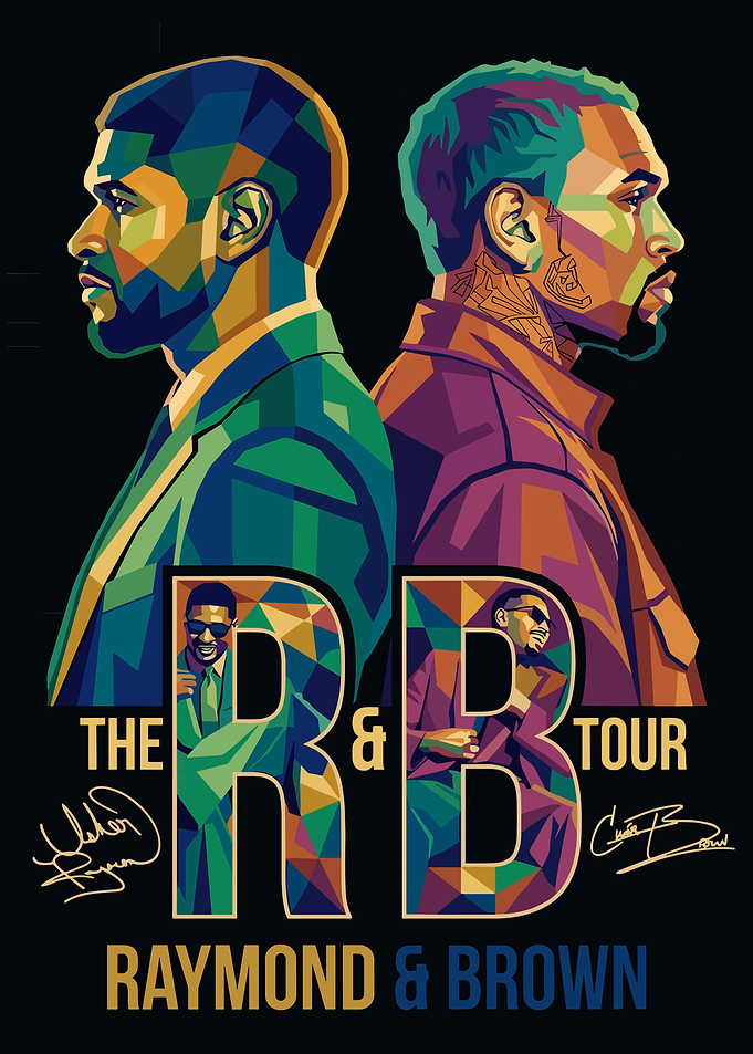 Usher and Chris Brown R&B Tour Poster