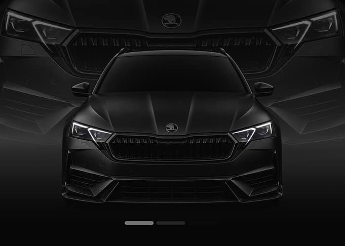Black Skoda Octavia Combi