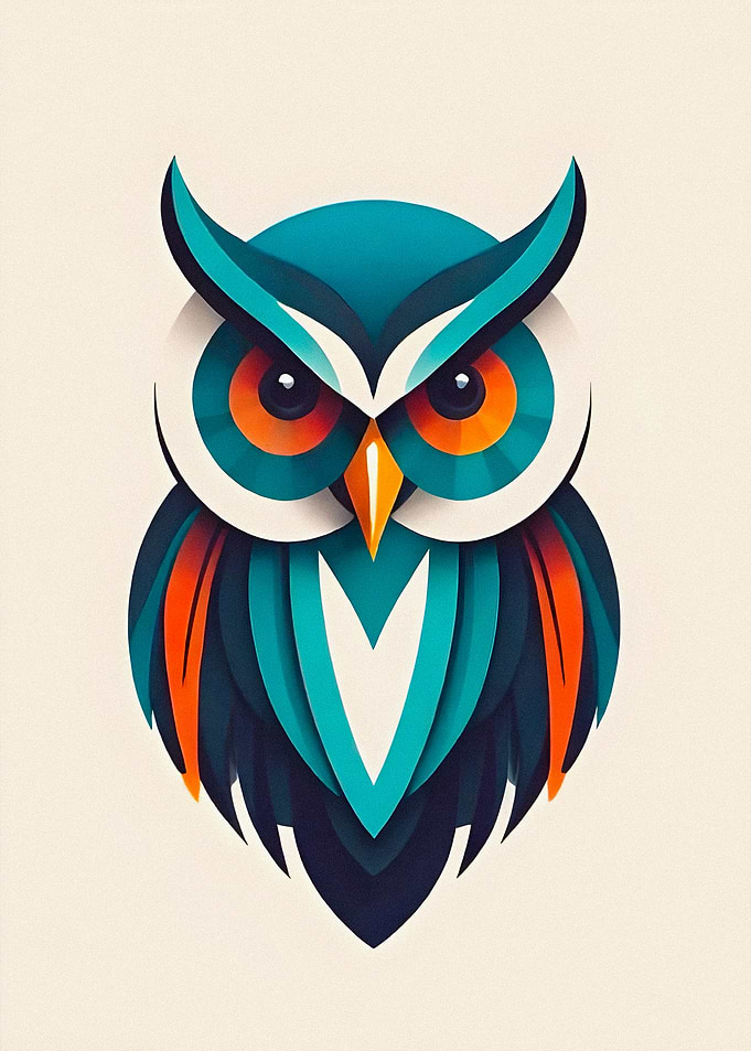 Stylized Owl Illustration