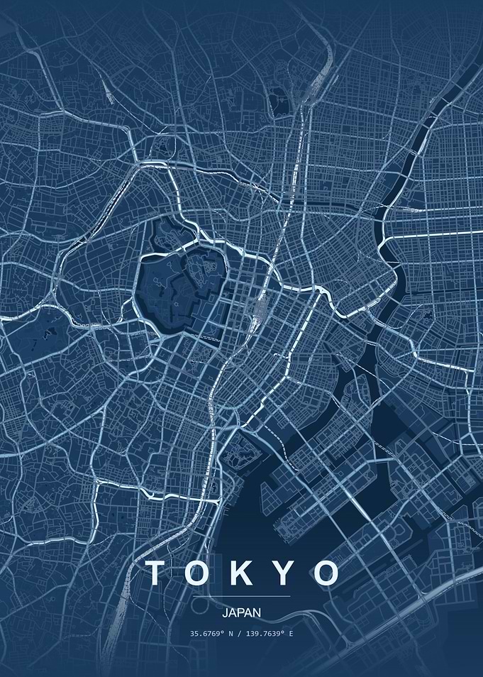 Tokyo Map Art