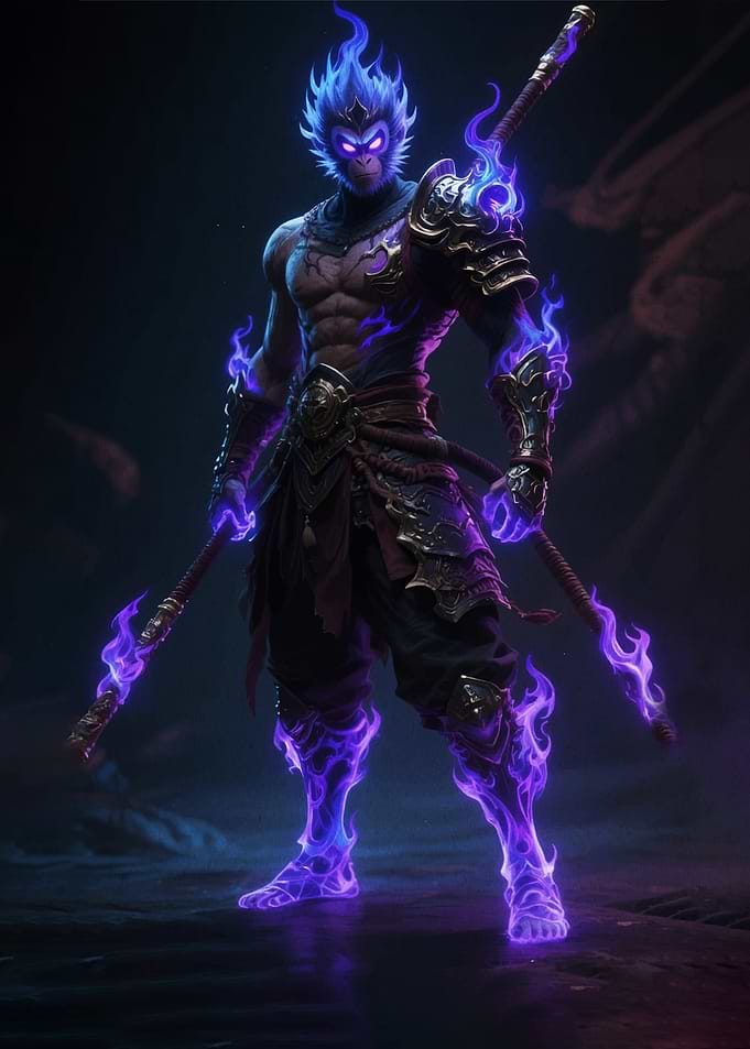 Fiery Monkey King Warrior