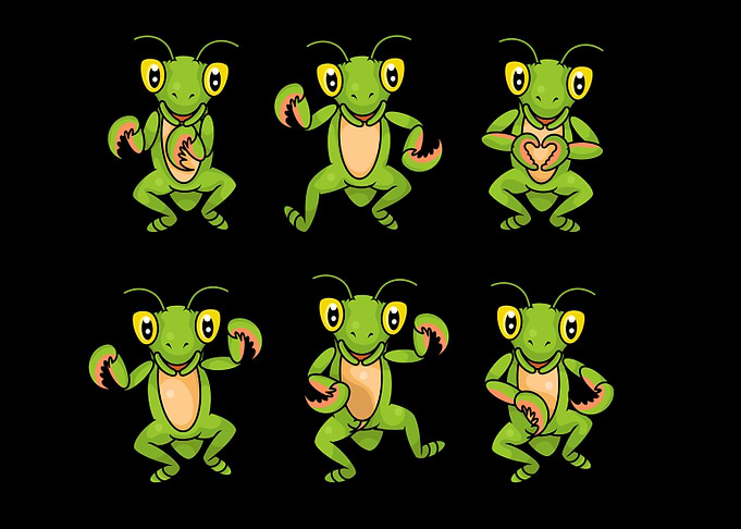 Funny Dancing Praying Mantis Lover Kids Insects