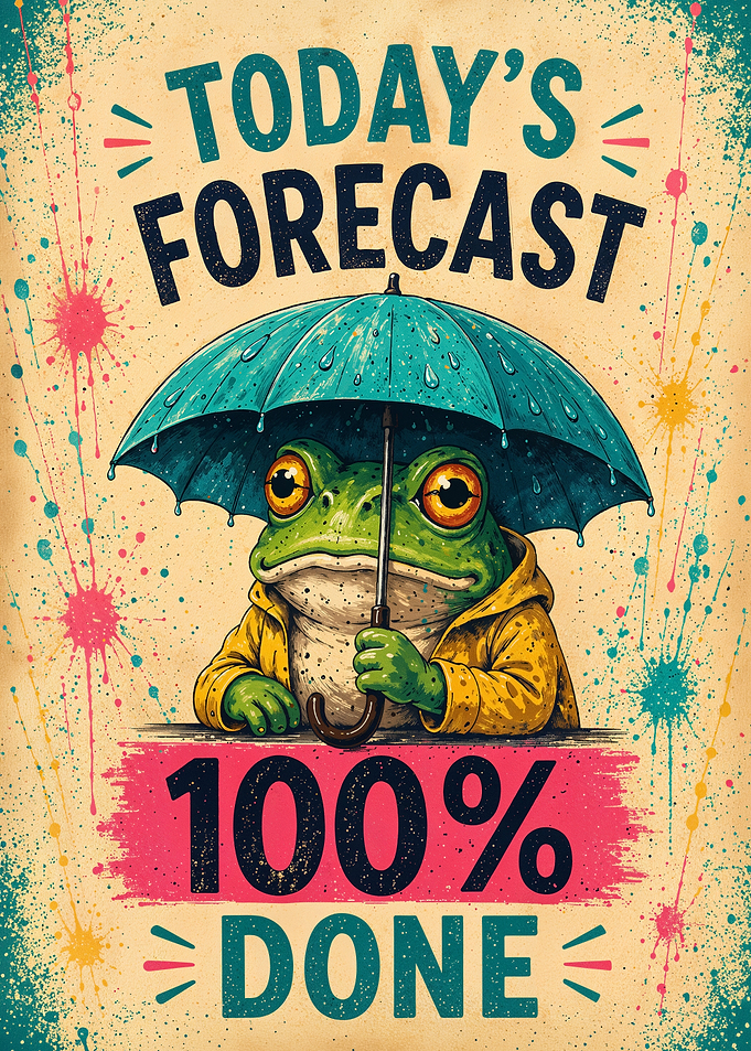 Today’s Forecast: 100% Done