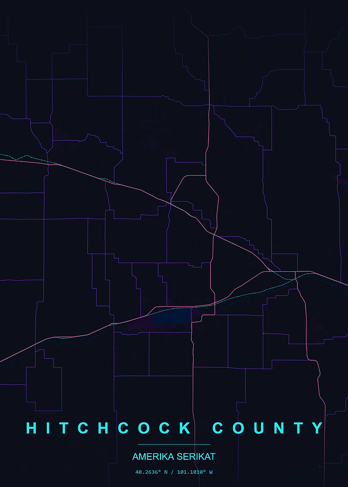 Hitchcock County Map
