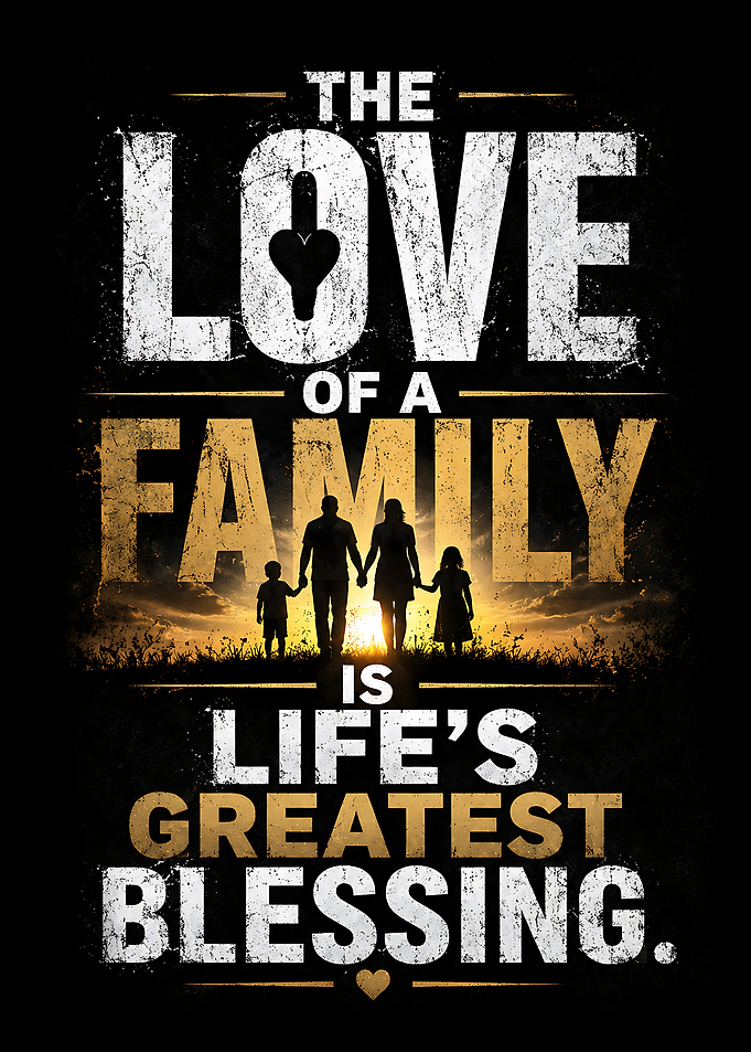 The Love of a Family is Life's Greatest Blessing