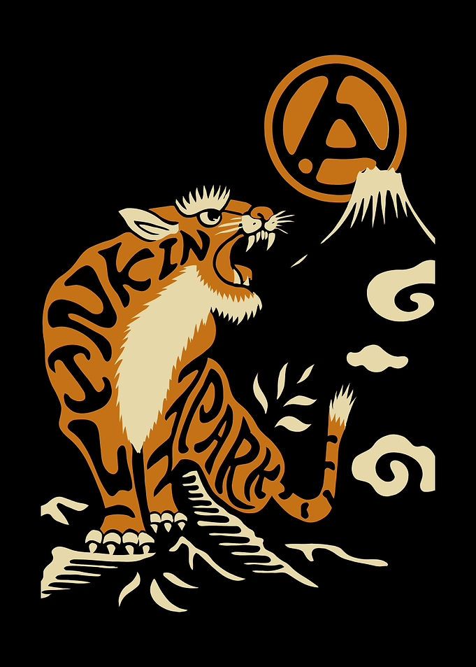 Linkin Park Tiger and Mt. Fuji