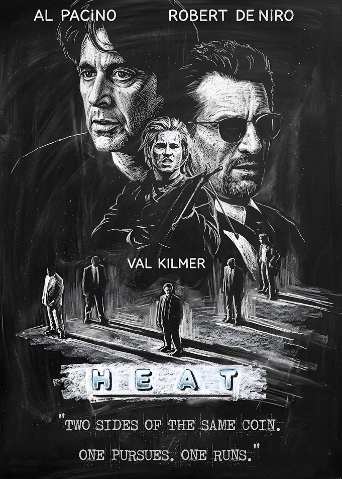 Heat Movie Poster with Al Pacino and Robert De Niro