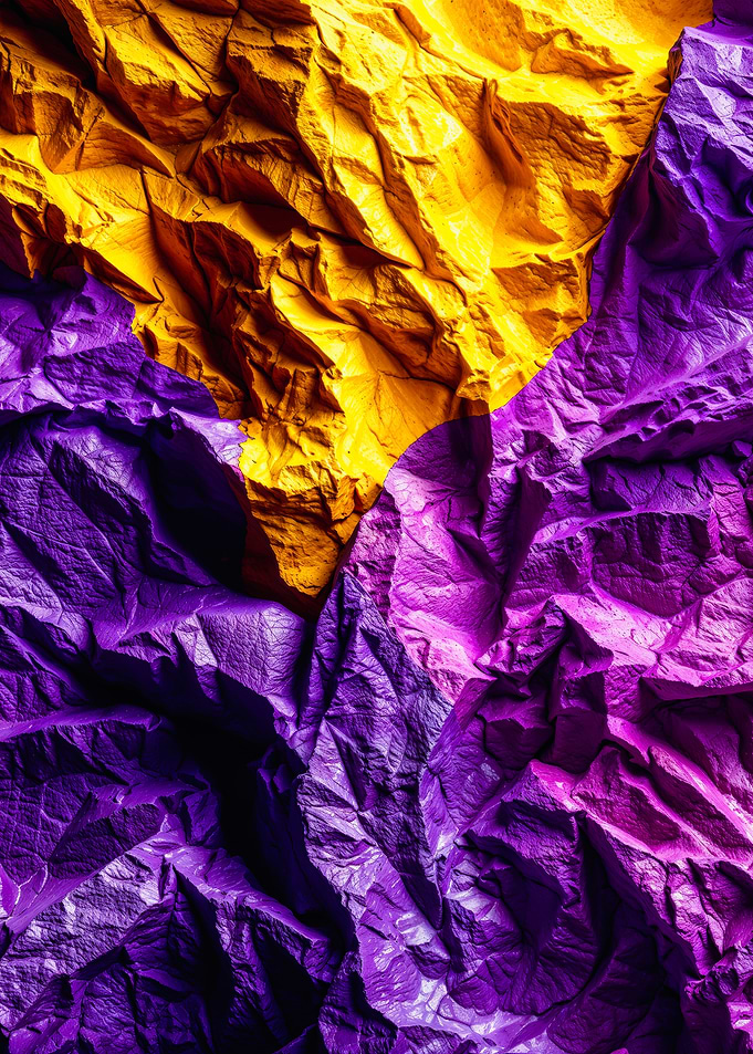 Yellow Purple Abstract Rock Intersex Flag