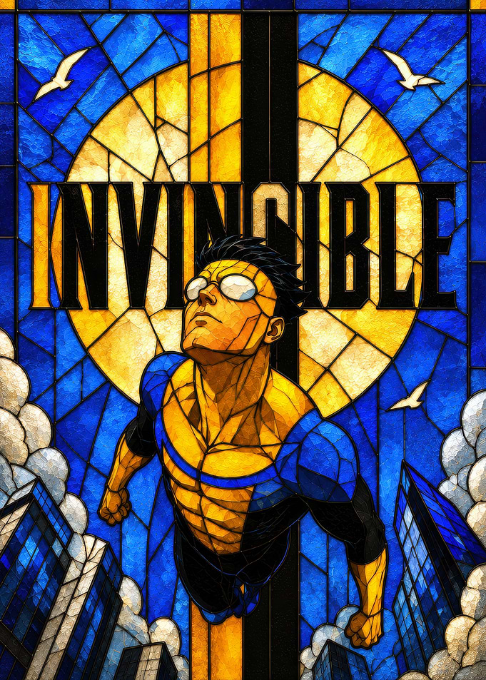 Invincible Stained Glass Art