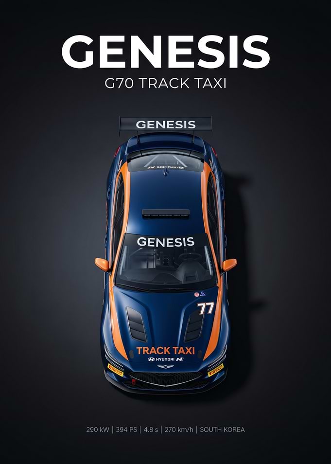 Genesis G70 Track Taxi