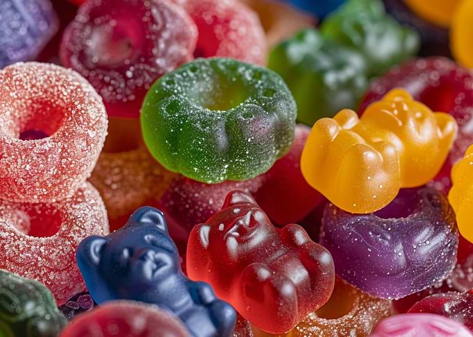 Assortment of Gummy Candies