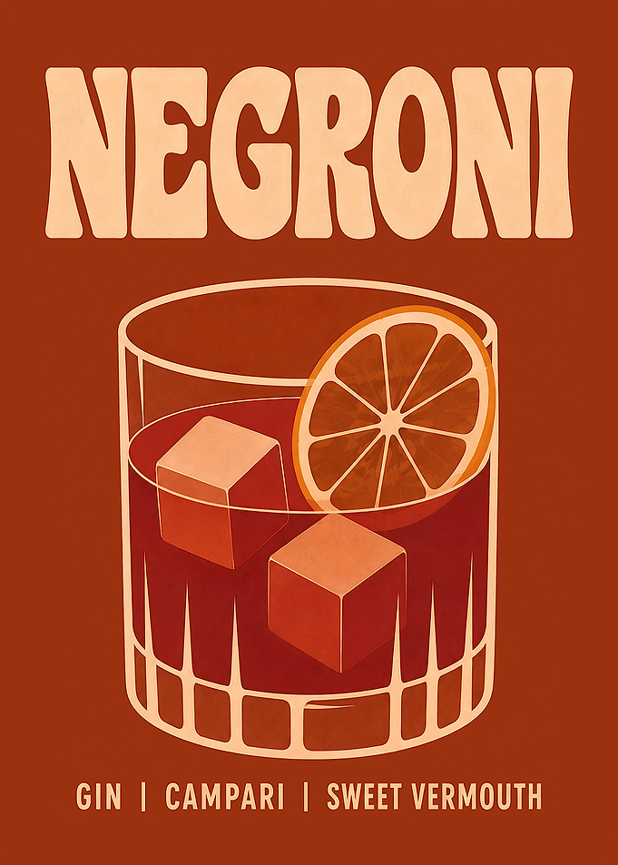 Retro Negroni Cocktail Recipe