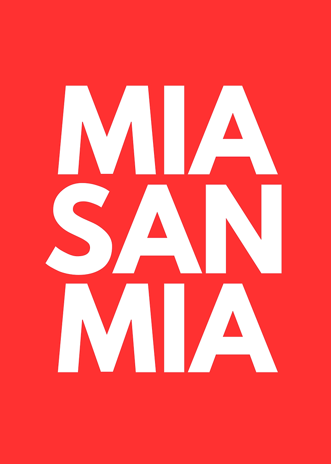 Mia San Mia Text Art