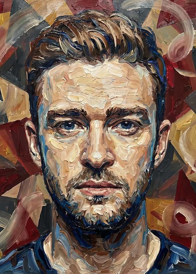 Justin Timberlake Portrait Painting